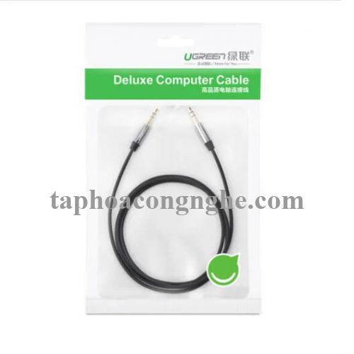 Ugreen 30555 3M màu Đen Cáp âm thanh 2 đầu 3.5mm dương mạ vàng AV139 30030555